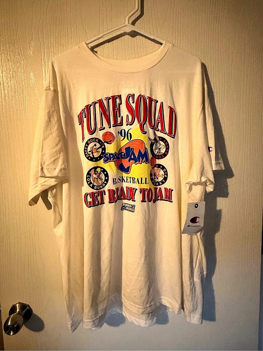 Champion Space Jam Tune Squad 96 Get Ready to Jam Graphic Tee Size XXL NWT